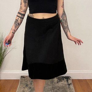 AKRIS for Bergdorf Goodman Knee-Length Pencil Skirt High Waist Size 12 Black